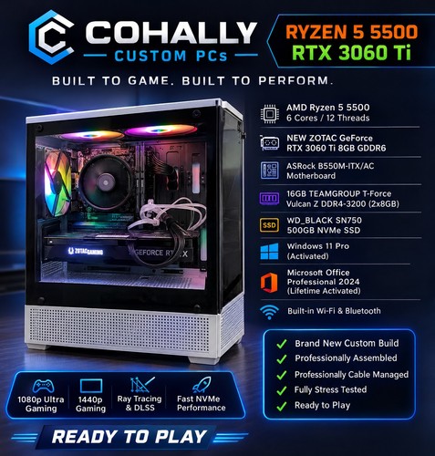 New gaming ryzen 5500 rtx - pc,